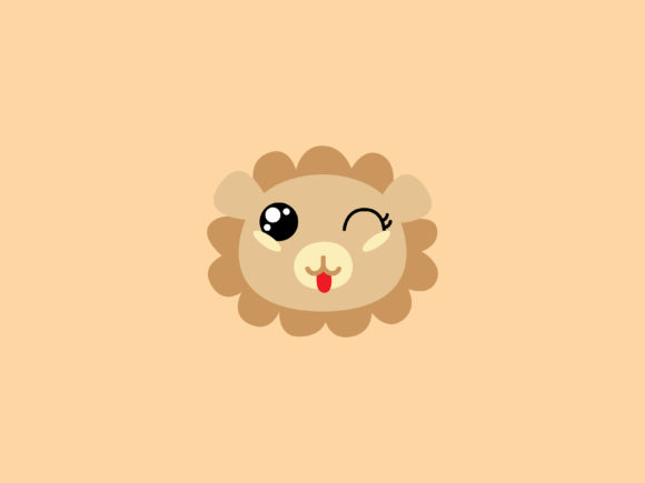 Adorable Kawaii Animal Lion Icon: A Roar of Creativity