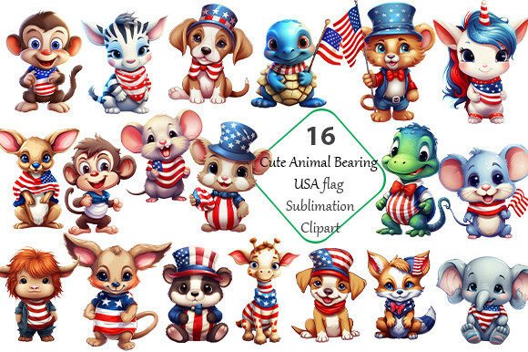 Animal Bearing Flag Sublimation PNG: Unlocking Wild Creativity