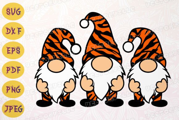 Animal Print Gnomes SVG Tiger Zebra DXF: A Crafting Essential