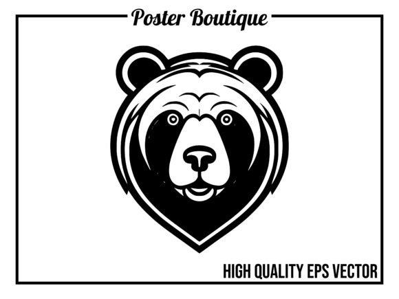 Bear Wild Animal Icon Vector EPS: A Strong Asset for Your Brand
