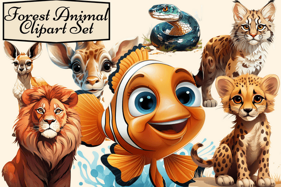 Bringing Woodland Charm to Your Projects: A Forest Animal Clipart Set