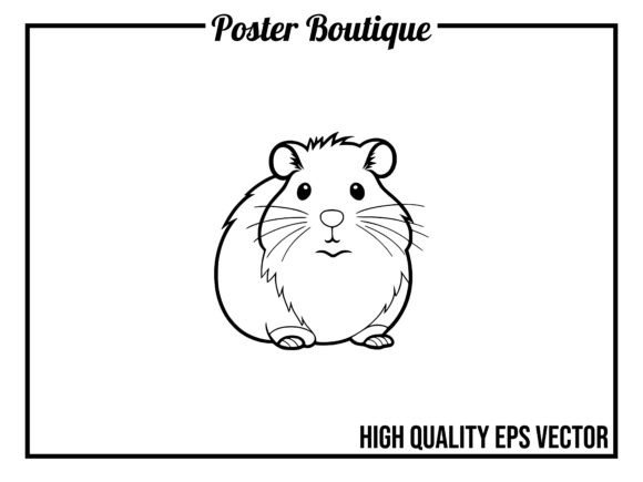 Charming Hamster Vector: Perfect for Creative Projects