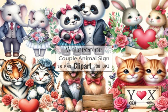 Couple Animal Sign Valentine Sublimation: A Designer's Asset Guide