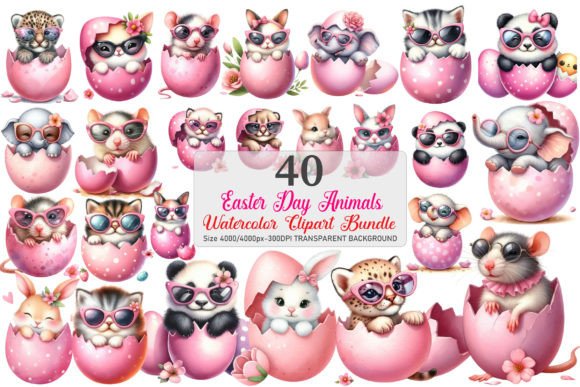 Cute Easter Animal in Eggshell Clipart: A Designer's Guide