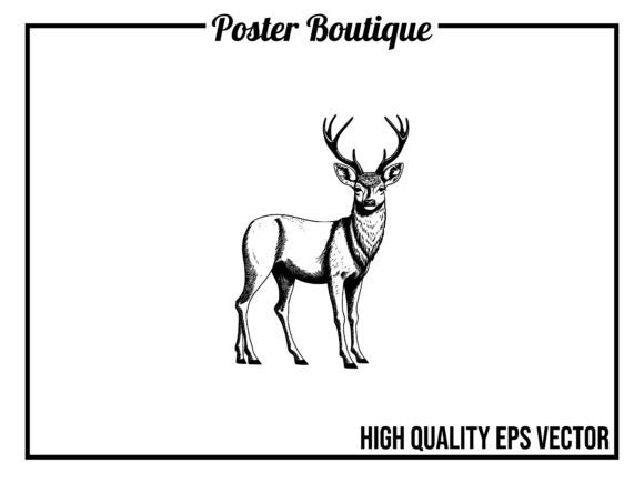 Deer Wild Animal Vector EPS: Your Go-To Design Asset