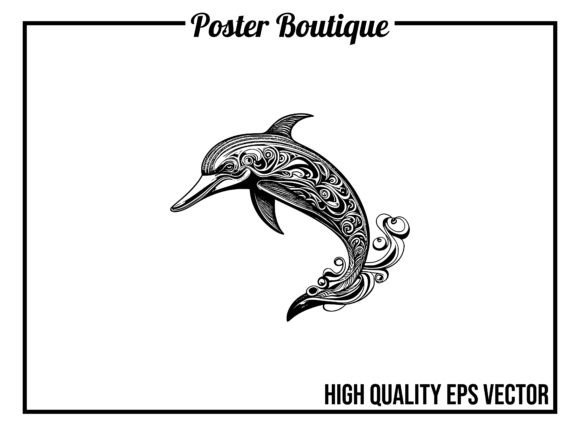 Dolphin Wild Animal Vector EPS: Dynamic Vectors for Modern Creators