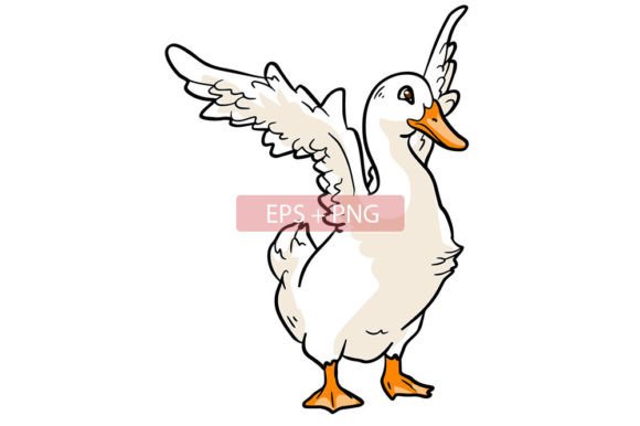 Duck Bird Animal Illustration: A Design Asset for Every Creator