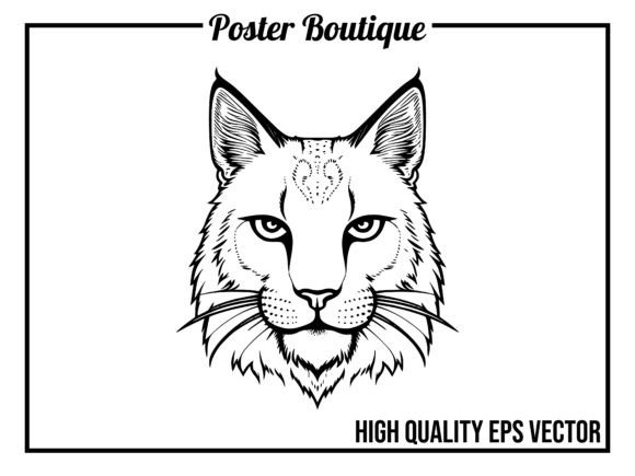 Embrace the Wild: The Lynx Vector Icon for Bold Projects