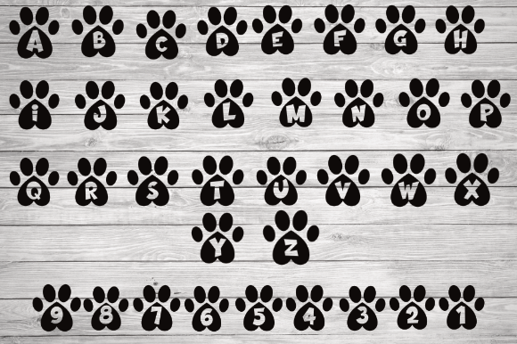 Exploring the Paw Alphabet: A Creative Animal Paw Font