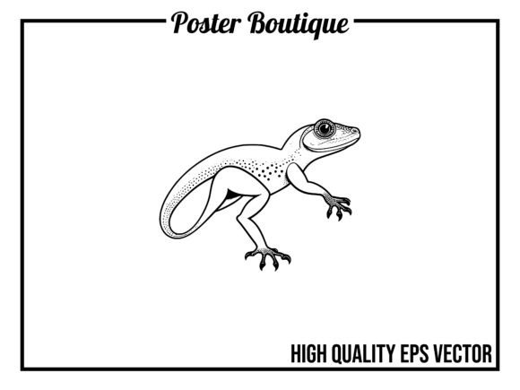 Gecko Wild Animal Vector EPS: The Perfect Design Asset