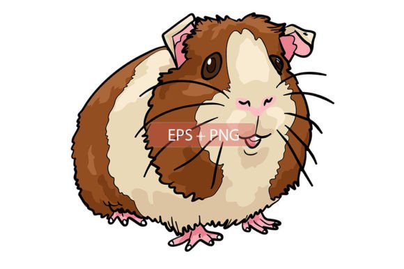 Guinea Pig Mammals Animal Illustration: A Versatile Asset for Creative Projects