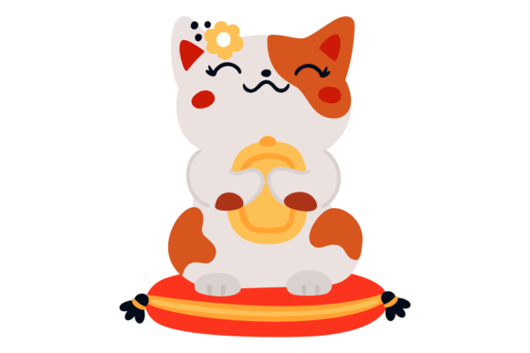 Japanese Cat Toy Font: Cute Lucky Animal Design Guide