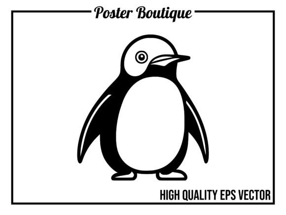 Penguin Wild Animal Icon Vector EPS: Your Next Go-To Design Asset