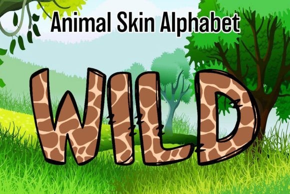 Safari Animal Alphabet Doodle Giraffe: A Playful Font for Bold Projects