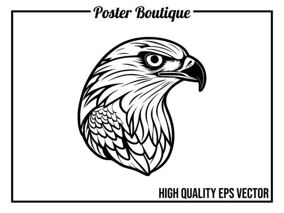 The Hawk Wild Animal Icon Vector EPS: A Bold Statement for Your Projects