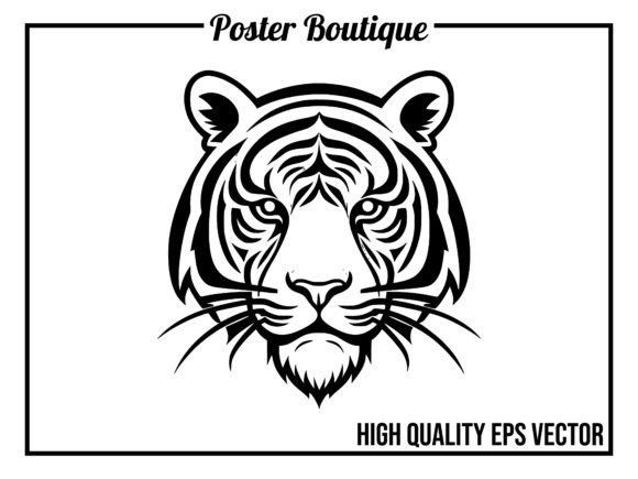 Tiger Wild Animal Icon Vector EPS: A Roar in Your Design Toolkit