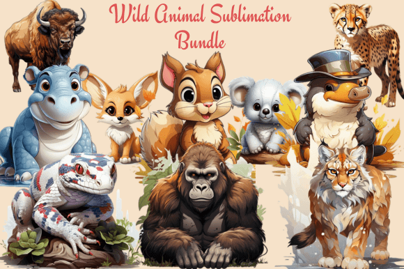 Unleashing the Wild: A Designer's Guide to the Wild Animal Sublimation Bundle