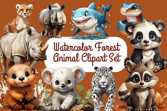 Watercolor Forest Animal Clipart: A Designer's Guide to Whimsical Projects
