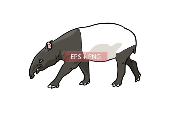 Why Tapir Mammals Animal Illustration is a Must-Have Design Asset